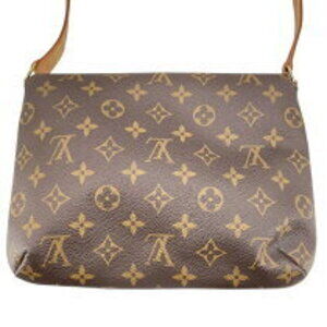 Louis Vuitton Canvas Leather Tango Bag Monogram Shoulder Musette Short Brown